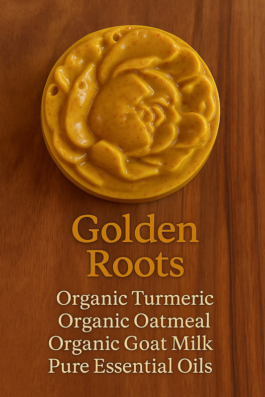 Golden Roots Soap. Turmeric/Oatmeal